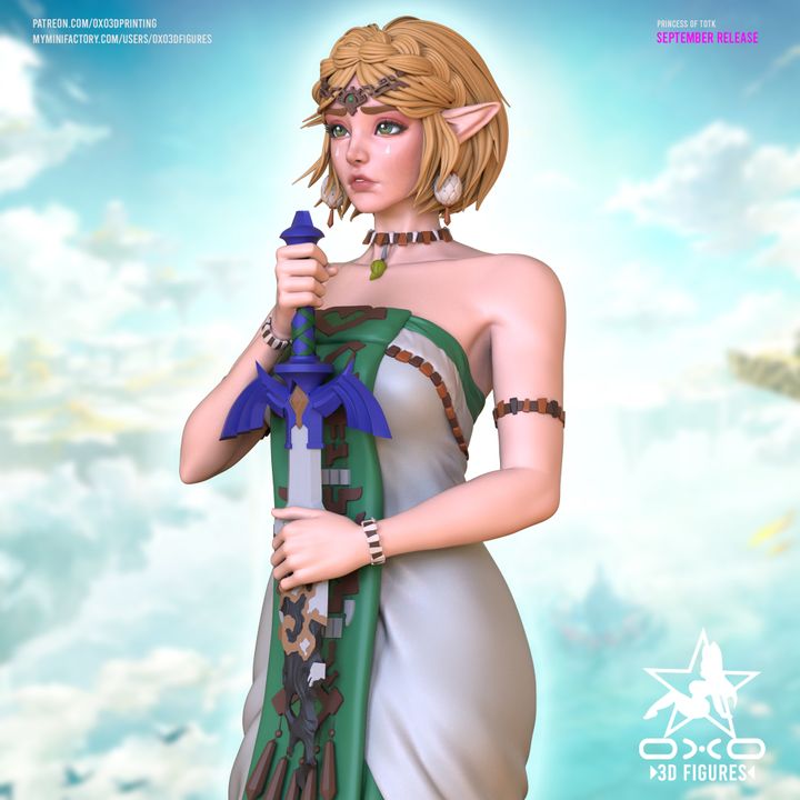 Zelda Tears of the Kingdom Resin Fan Art (Designed by OXO3D)
