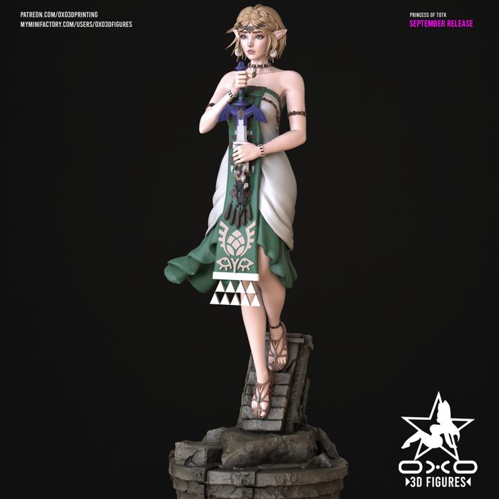 Zelda Tears of the Kingdom Resin Fan Art (Designed by OXO3D)