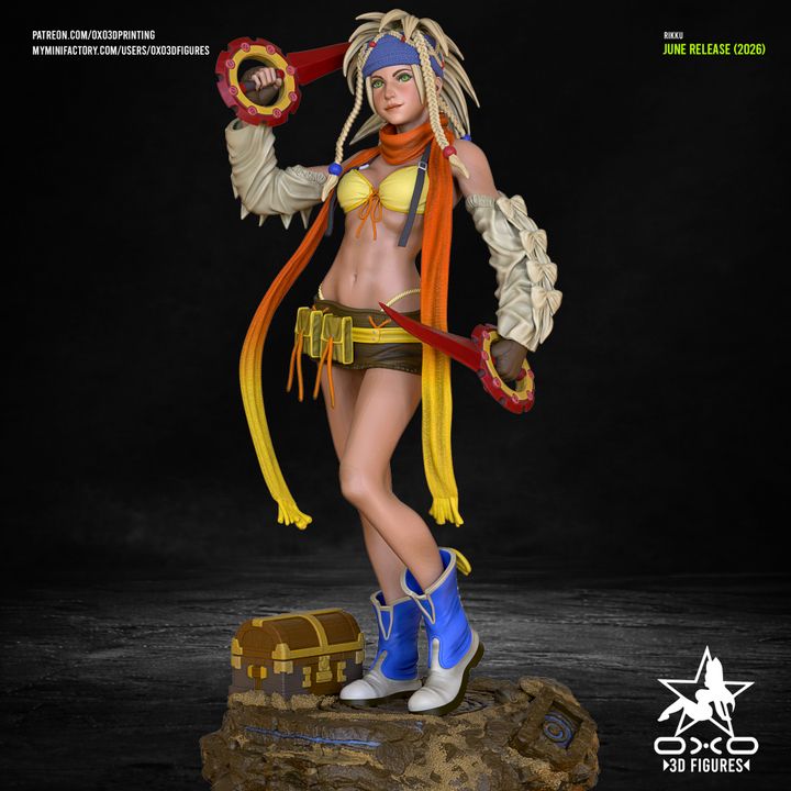 Rikku Resin Art (Designed by OXO3D)
