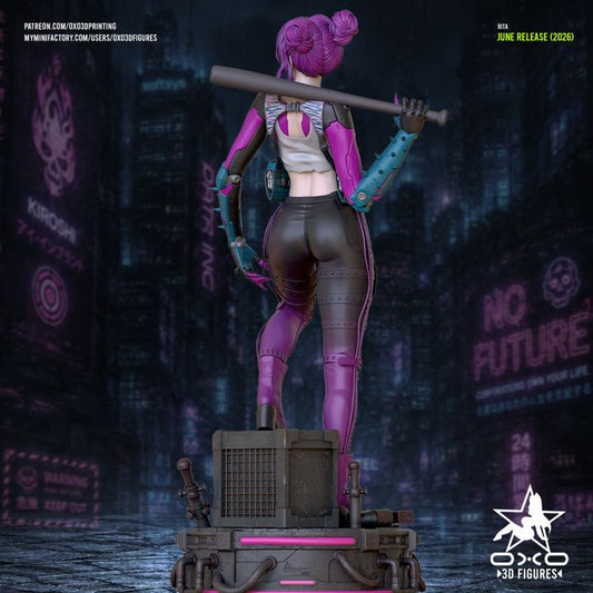 Rita Cyberpunk Resin Art (Designed by OXO3D)