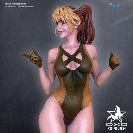 Rogue Swimsuit Resin Fan Art (Designed by OXO3D)