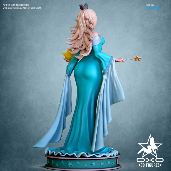 Mario Rosa-lina Resin Fan Art (Designed by OXO3D)