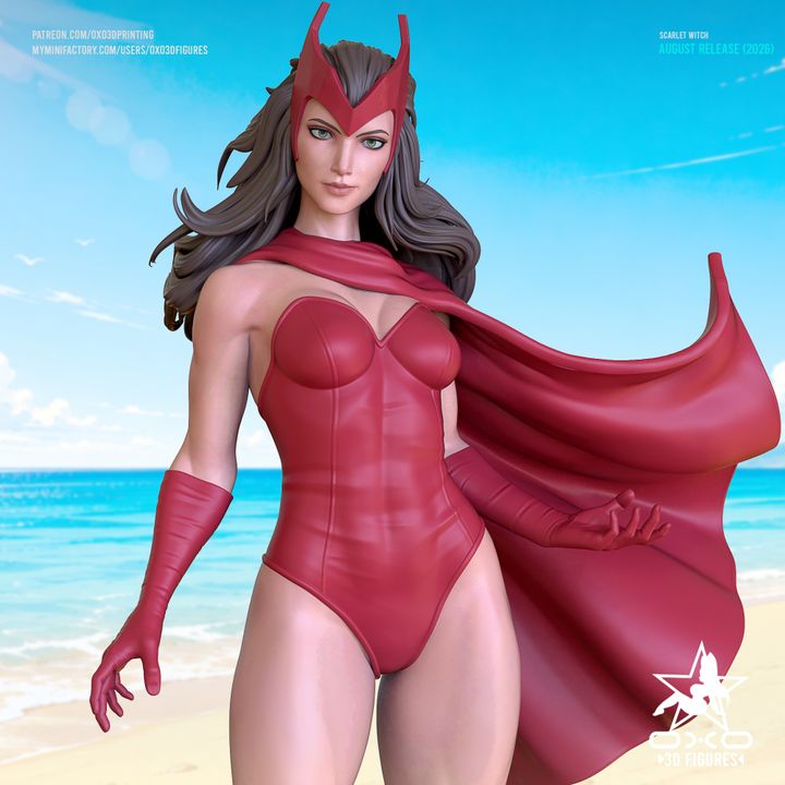 Scarlet Witch Resin Art (Designed by OXO3D)