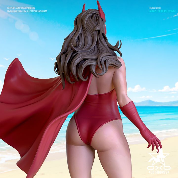 Scarlet Witch Resin Art (Designed by OXO3D)