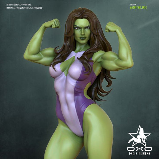 She Hulk Resin Fan Art (Designed by OXO3D)