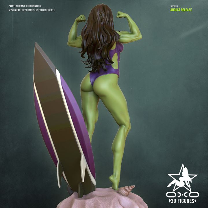 She Hulk Resin Fan Art (Designed by OXO3D)