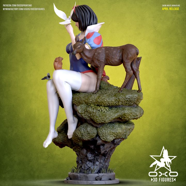 Snow White Resin Fan Art (Designed by OXO3D)