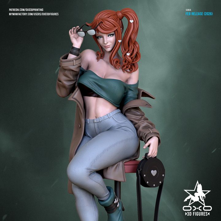 Sonia Resin Fan Art (Designed by OXO3D)