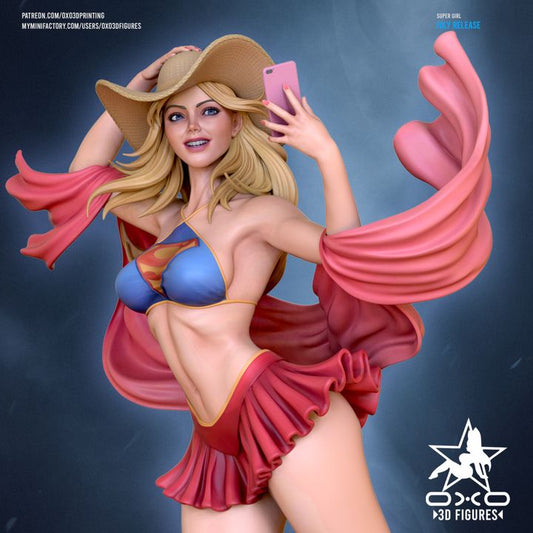 Supergirl Swimsuit Resin Fan Art (Designed by OXO3D)
