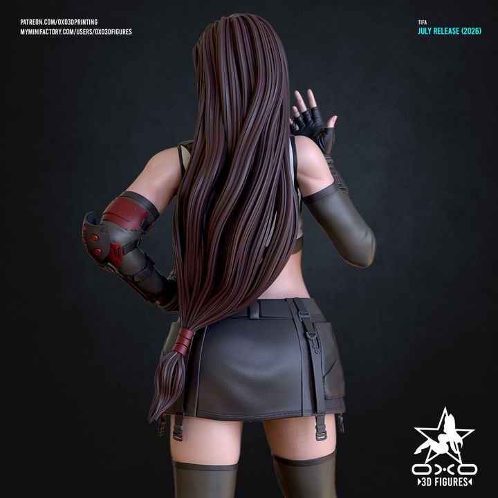 Tifa Lockhart Resin Art (Designed by OXO3D)