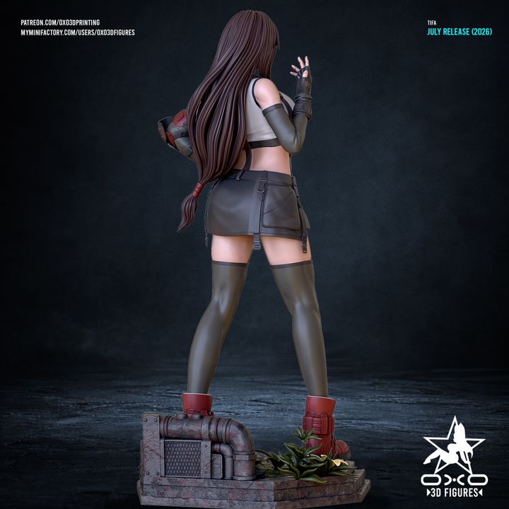 Tifa Lockhart Resin Art (Designed by OXO3D)