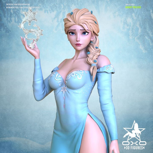 Frozen Princess Elsa Resin Fan Art (Designed by OXO3D)