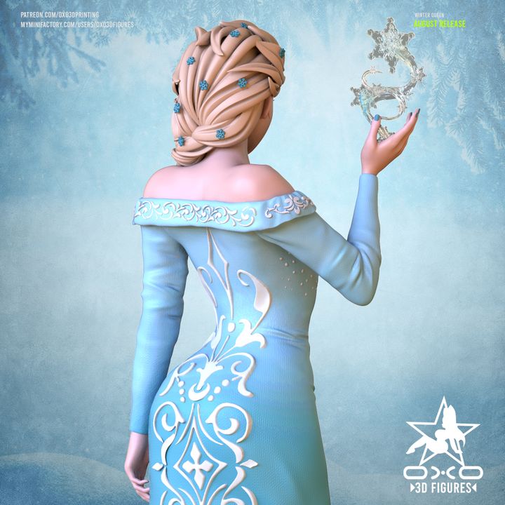 Frozen Princess Elsa Resin Fan Art (Designed by OXO3D)
