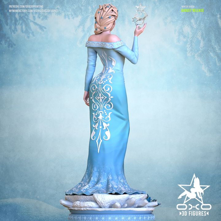 Frozen Princess Elsa Resin Fan Art (Designed by OXO3D)