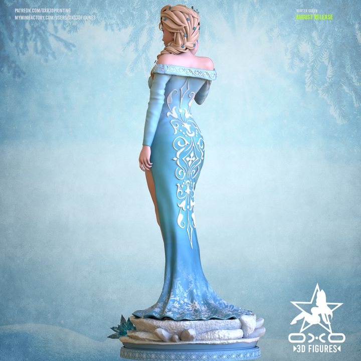 Frozen Princess Elsa Resin Fan Art (Designed by OXO3D)