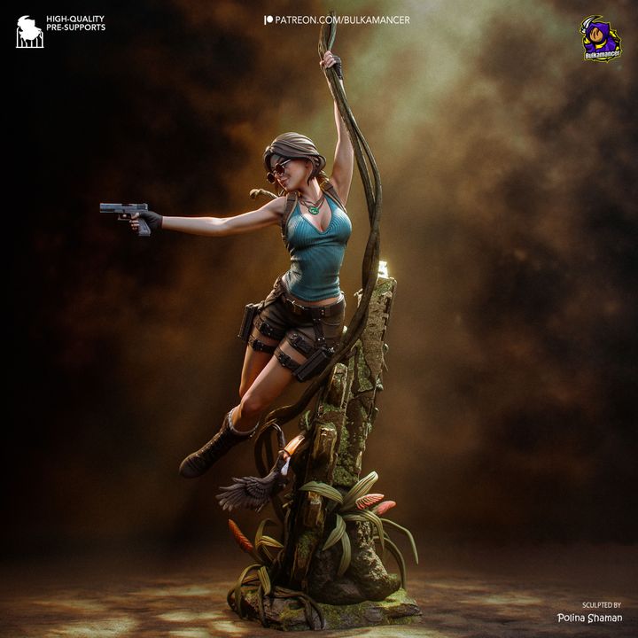 Lara Croft Resin Fan Art MTO (Design by Bulkamancer)