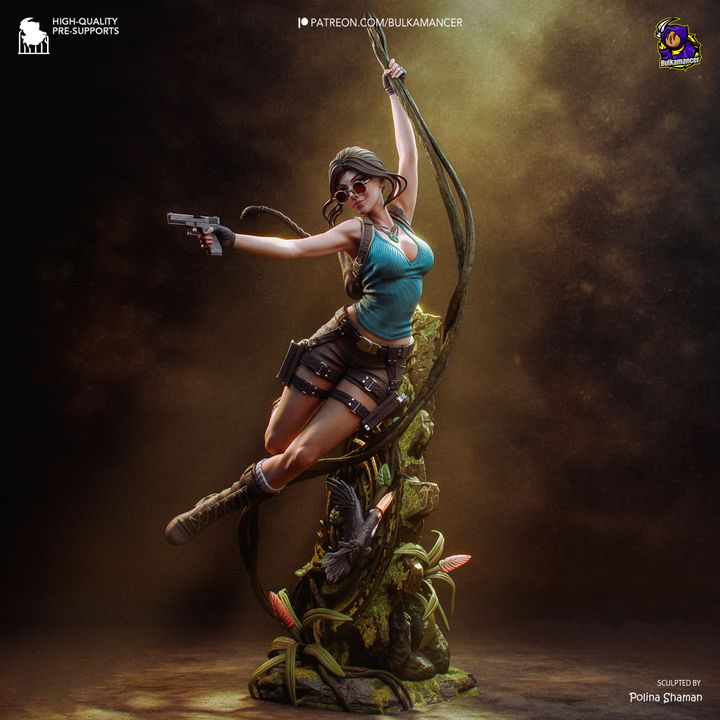 Lara Croft Resin Fan Art MTO (Design by Bulkamancer)