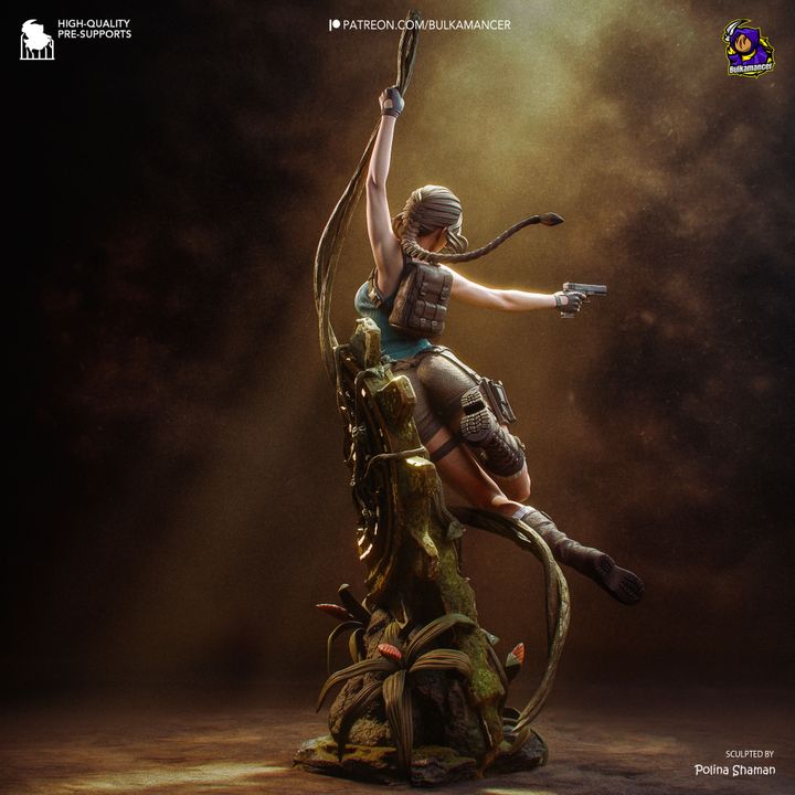 Lara Croft Resin Fan Art MTO (Design by Bulkamancer)