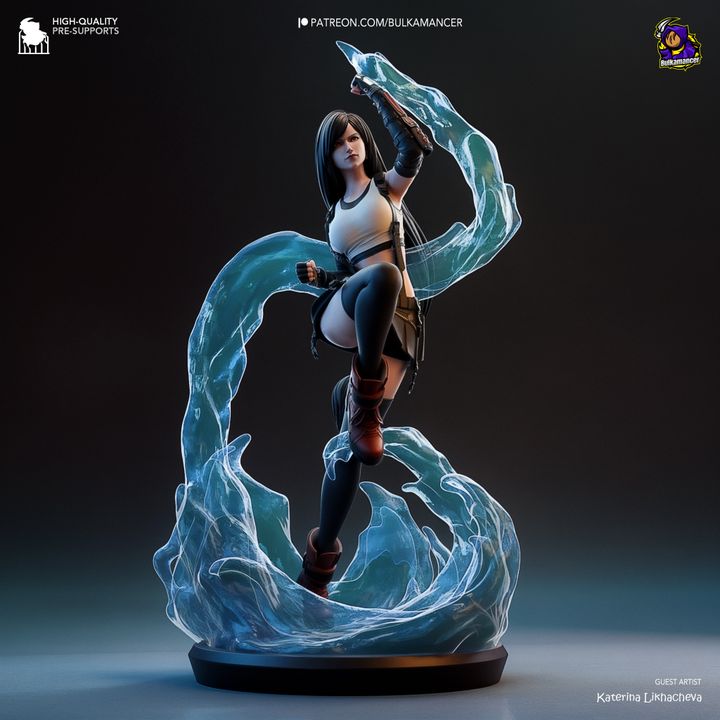 Tifa Lockhart Resin Fan Art - MTO (Bulka)