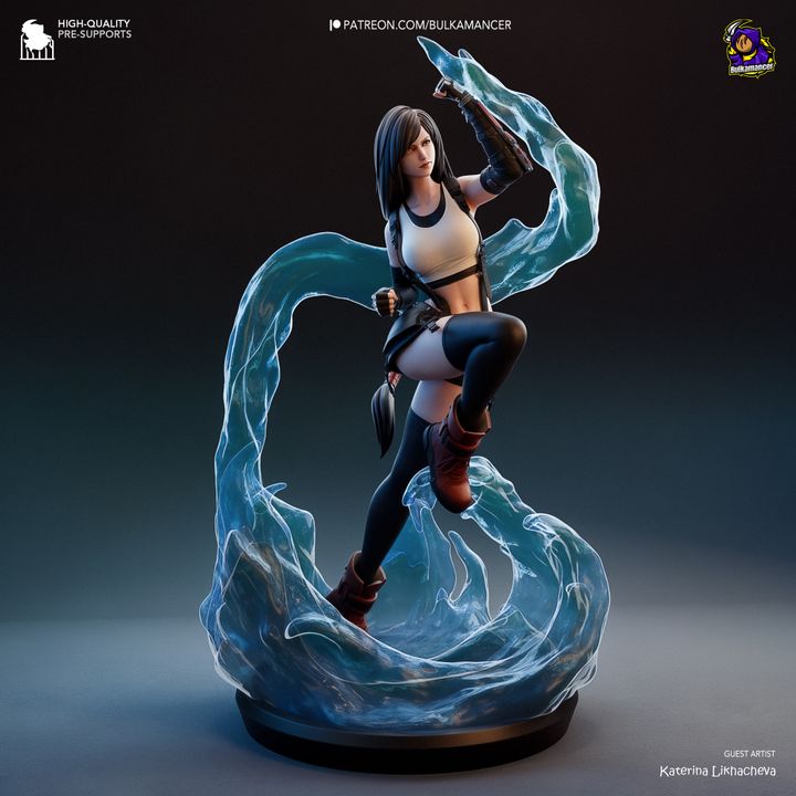 Tifa Lockhart Resin Fan Art - MTO (Bulka)