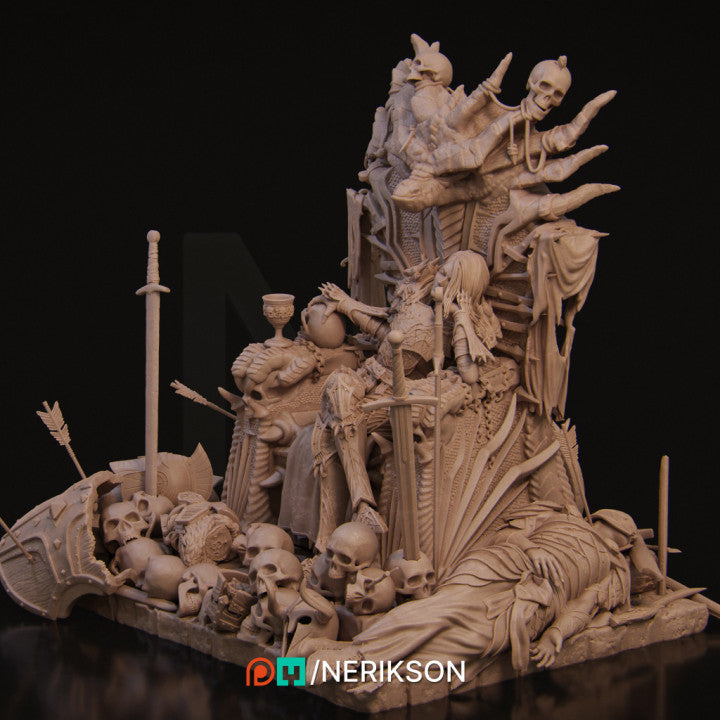 Aleehra the Dragon Knight Diorama Resin Fan Art - MTO