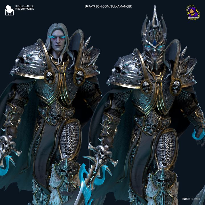 Arthas WoW Resin Fan Art - MTO (Design by Bulkamancer)