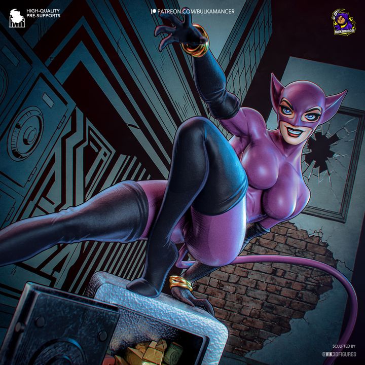 Catwoman Resin Fan Art MTO (Design by Bulkamancer)