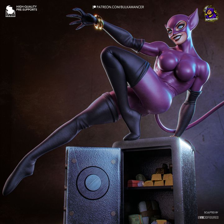 Catwoman Resin Fan Art MTO (Design by Bulkamancer)