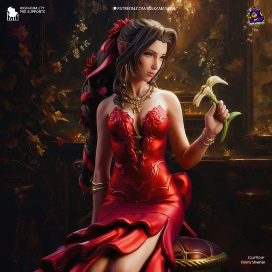 Aerith Final Fantasy VII Resin Fan Art - MTO (Design by Bulkamancer)