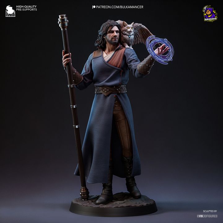 Gale - Baldur's Gate 3 - Resin Fan Art - MTO (Design by Bulkamancer)