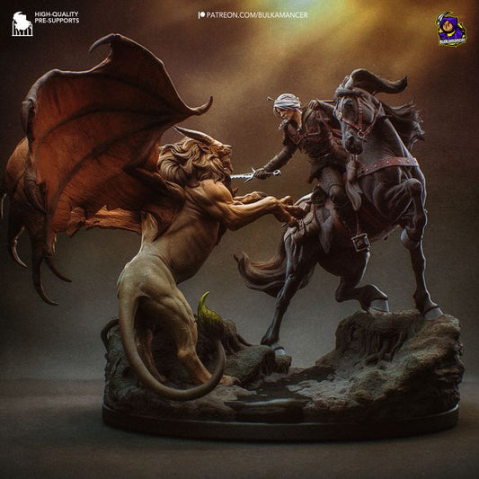 Ciri The Witcher Resin Fan Art - MTO (Design by Bulkamancer)