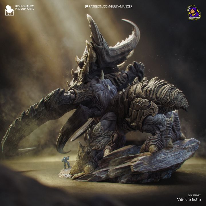 Ultralisk Resin Art (Design by Bulkamancer)