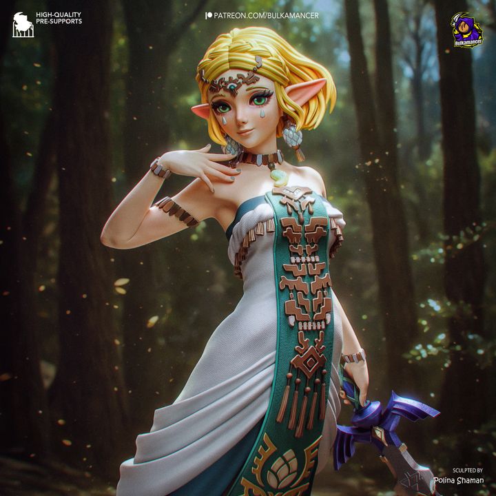 Zelda Resin Art (Design by Bulkamancer)
