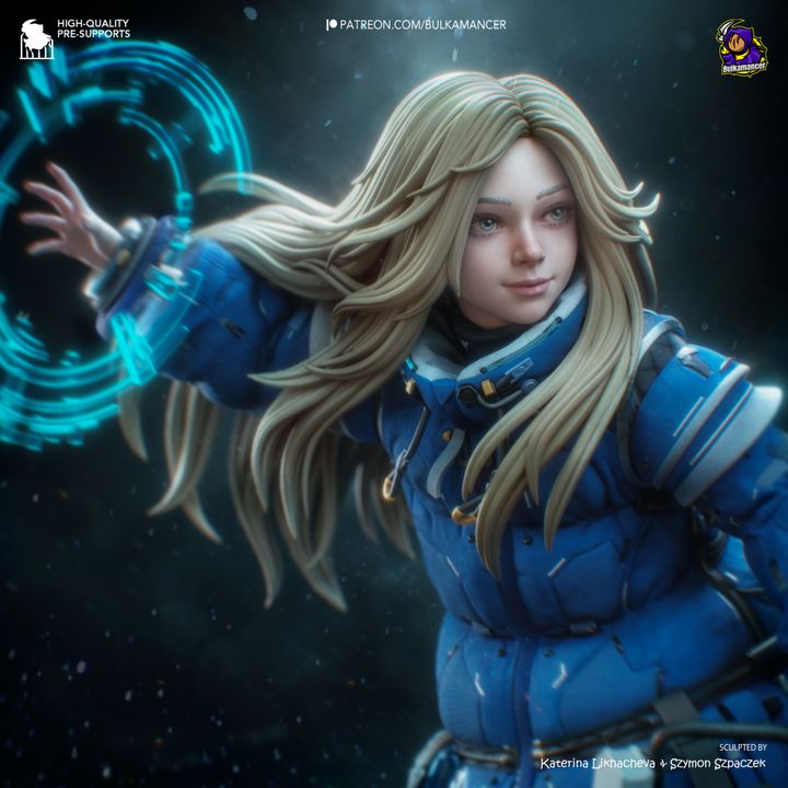 Lunar Android Resin Art (Design by Bulkamancer)