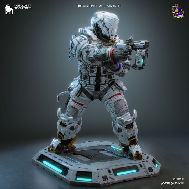 Lunar Engineer Resin Art (Design by Bulkamancer)