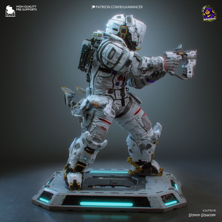Lunar Engineer Resin Art (Design by Bulkamancer)