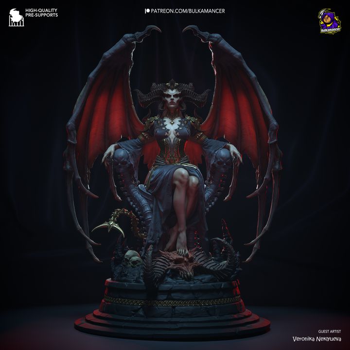 Diablo Lilith Resin Fan Art - MTO (Design by Bulkamancer)