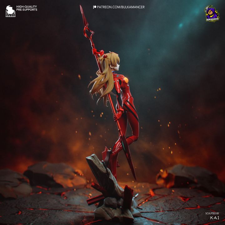 Asuka Langley Resin Art (Design by Bulkamancer)