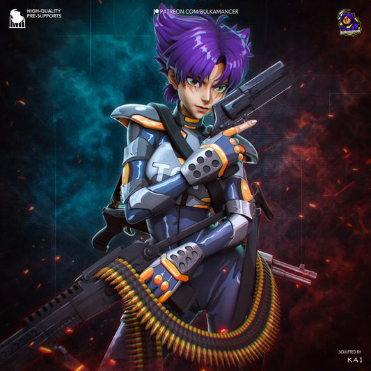 Konoko (Oni) Resin Fan Art MTO (Design by Bulkamancer)