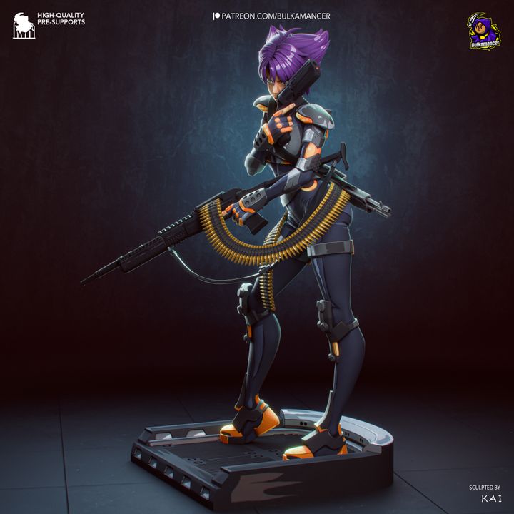 Konoko (Oni) Resin Fan Art MTO (Design by Bulkamancer)