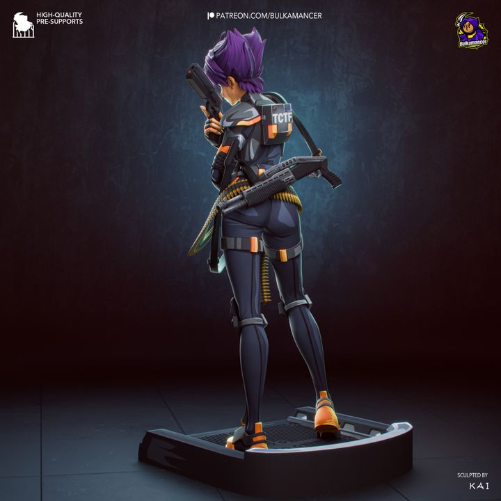 Konoko (Oni) Resin Fan Art MTO (Design by Bulkamancer)