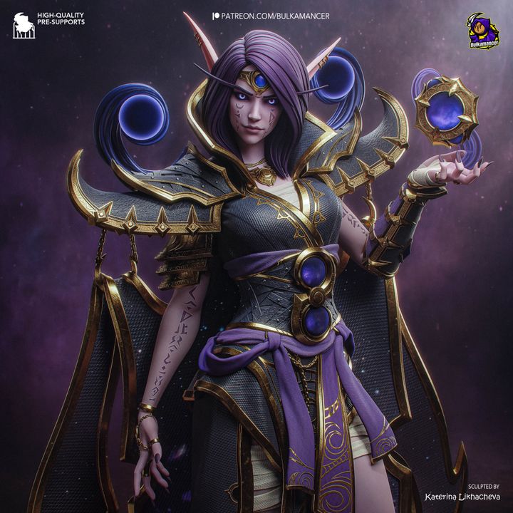 Xalatath WoW Resin Art (Design by Bulkamancer)