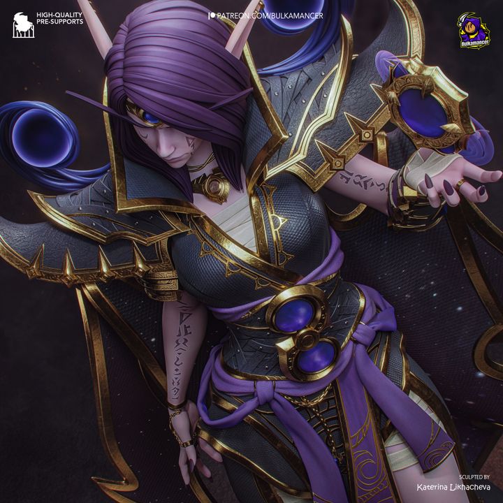 Xalatath WoW Resin Art (Design by Bulkamancer)