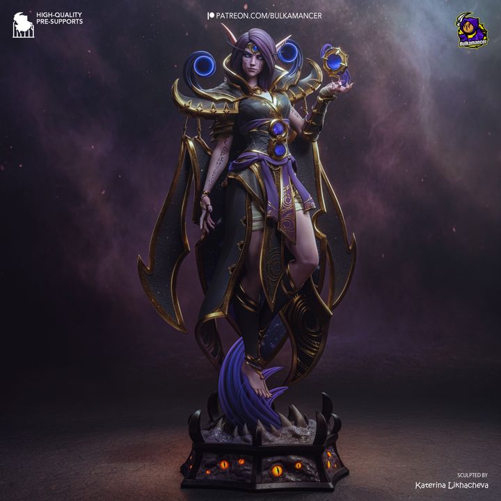 Xalatath WoW Resin Art (Design by Bulkamancer)