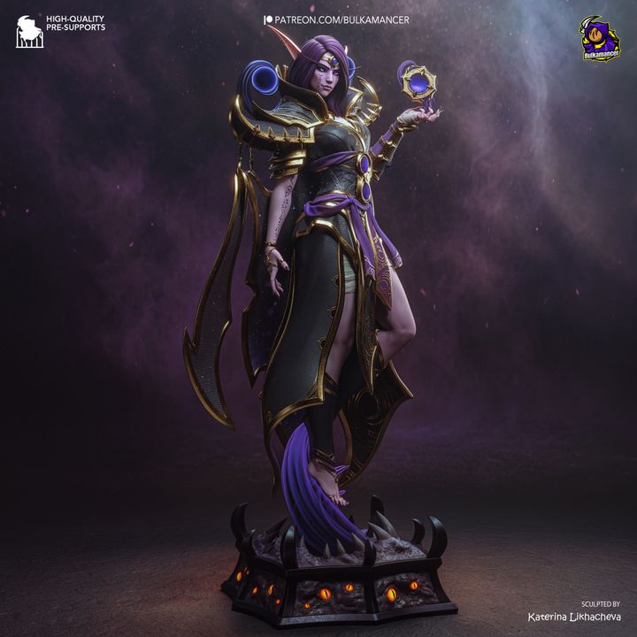 Xalatath WoW Resin Art (Design by Bulkamancer)