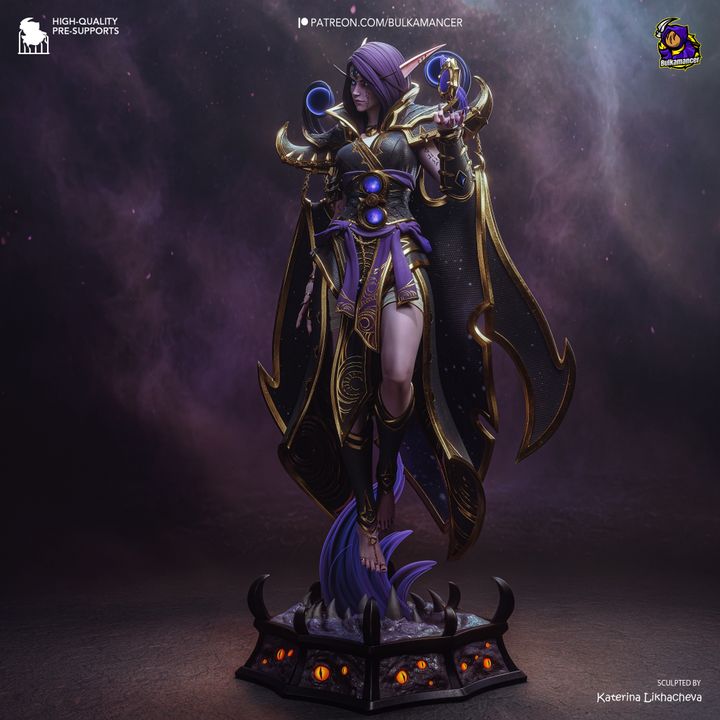 Xalatath WoW Resin Art (Design by Bulkamancer)