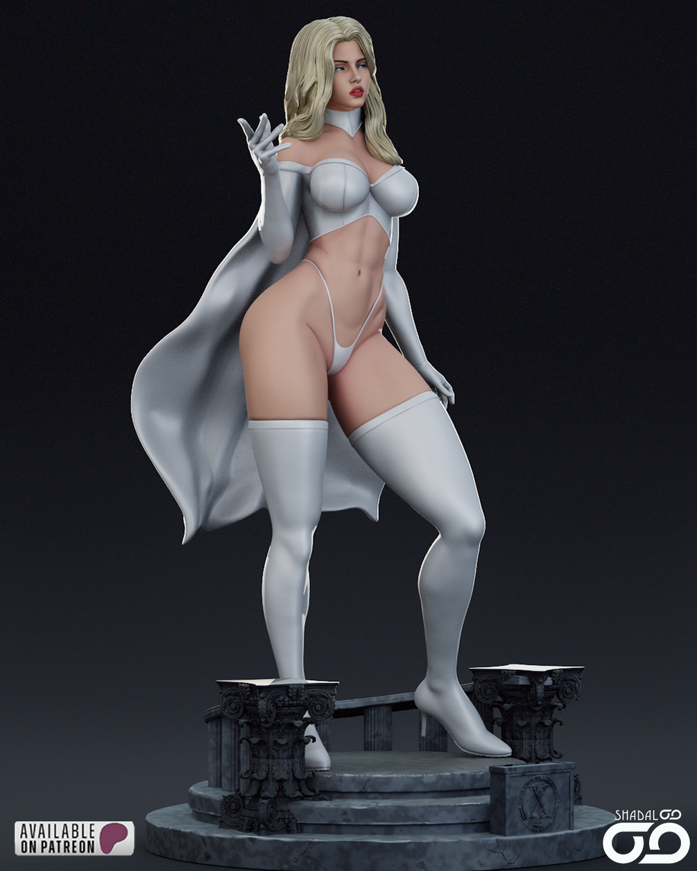 Emma Frost Resin Art (Shadaloo)