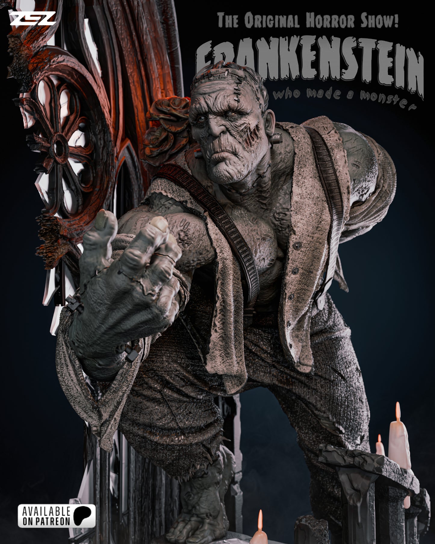 Frankenstein Resin Fan Art (Zez Studios)