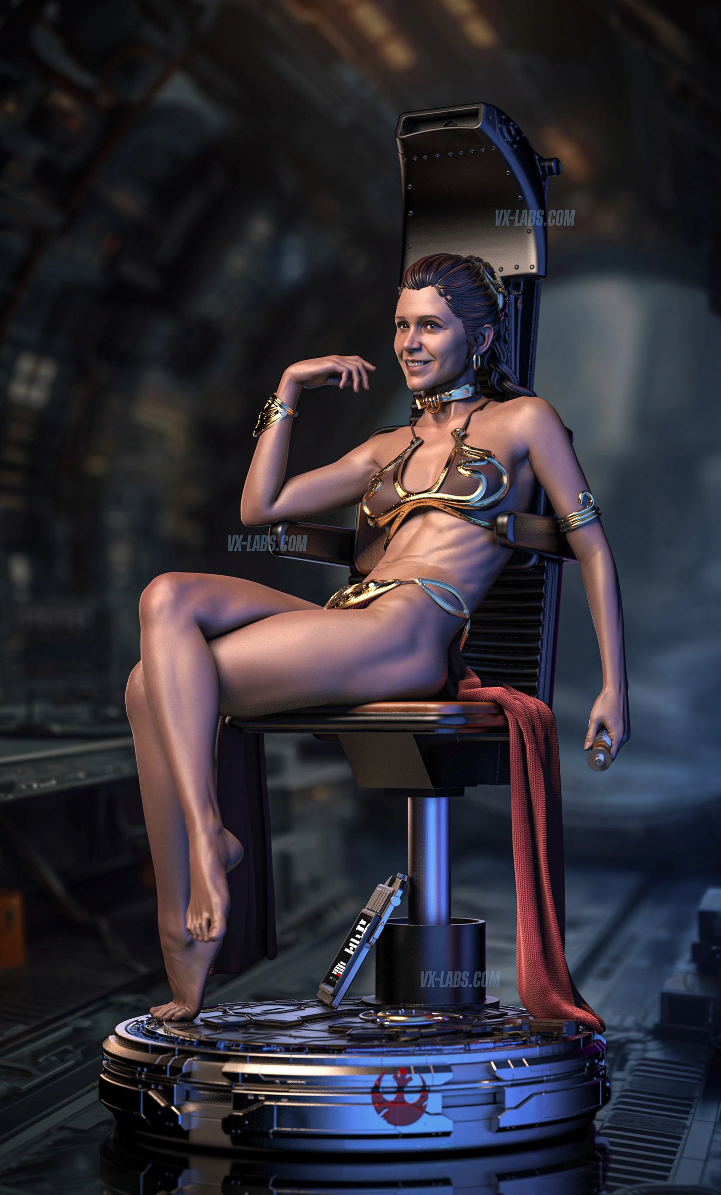 Princess Leia Resin Art (Designed by VXLabs)
