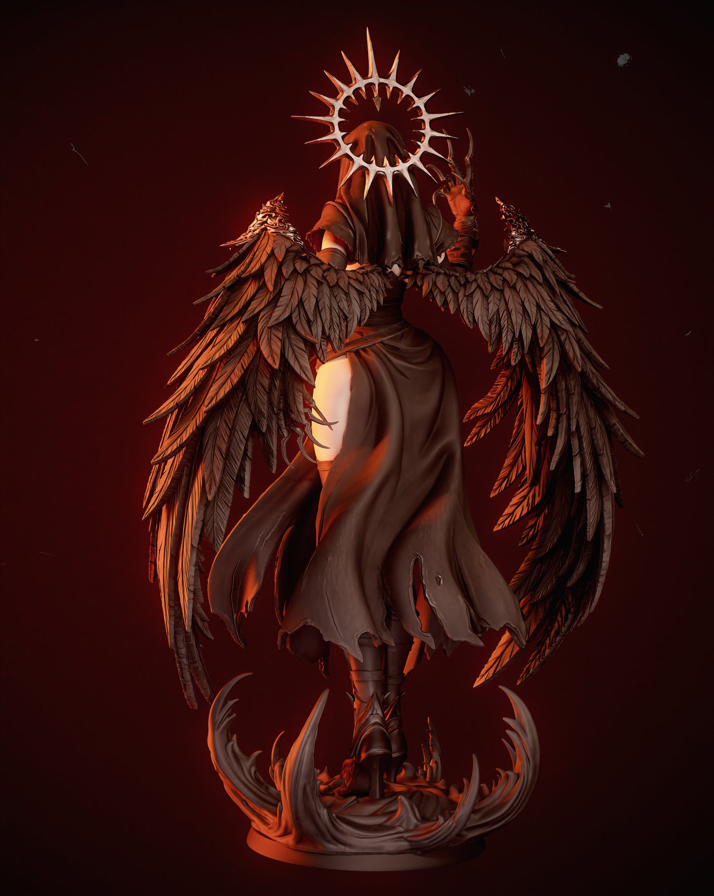 Corrupted Nun Resin Art - MTO (Design by CA3D)